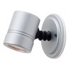 Foto para 5w Myra GU-10 LED Silver Clear Marine Grade Wet Location Adjustable Spotlight (CAN 0.6"Ø4.5")