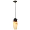 Picture of 11w Cabernet E-26 A-19 LED Dry Location Oil Rubbed Bronze Sand Slate Cord Glass Pendant (CAN 1.25"Ø5.25")