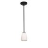 Foto para 12w Sherry SSL 90CRI LED Dry Location Oil Rubbed Bronze Opal Rod Glass Pendant (CAN 1.25"Ø5.25")