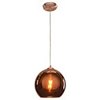 Picture of 60w Glow E-26 A-19 Incandescent Dry Location BCP CP Mirrored Glass Pendant (CAN 1"Ø5")