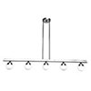 Foto para 20w (5 x 4) Classic SSL 90CRI LED Dry Location Chrome Opal 5-Light Dimmable Led Pendant (CAN 1"Ø4.8")