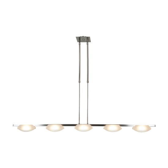 Foto para 40w (5 x 8) Nido SSL 90CRI LED Dry Location Mat Chrome Frosted Semi-Flush Or Pendant (CAN 5.5"x5.5"x0.9")