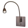 Picture of 6w TaskWerx SSL 83CRI LED Dry Location Bronze Flex Wall Mounted Gooseneck Led Task Lamp (OA HT 25)