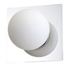 Foto para 4w Classic SSL 90CRI LED Damp Location Chrome Opal 1-Light Dimmable Led Wall Vanity Fixture (OA HT 4.75)