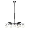 Picture of 28w (7 x 4) Classic SSL 90CRI LED Dry Location Chrome Opal 7-Light Dimmable Led Chandelier (CAN 1.5"Ø5.3")