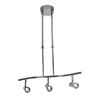 Picture of 12w (3 x 4) Sleek SSL 90Plus CRI Dry Location Bronze 3-Light Dimmable Led Spotlight Pendant (CAN 1.75"Ø5")