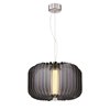 Foto para 21w Dimensions SSL 80CRI LED Dry Location Chrome Dimmable Led Acrylic Pendant 12"Ø17"