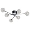 Picture of 288w Opulence G9 G9 Halogen Dry Location Chrome Clear 6-Lt Glitter Glass Semi-Flush (OA HT 6.3)