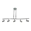 Picture of 20w (5 x 4) Sleek SSL 90Plus CRI Dry Location Bronze 5-Light Dimmable Led Spotlight Pendant (CAN 1.75"Ø5")