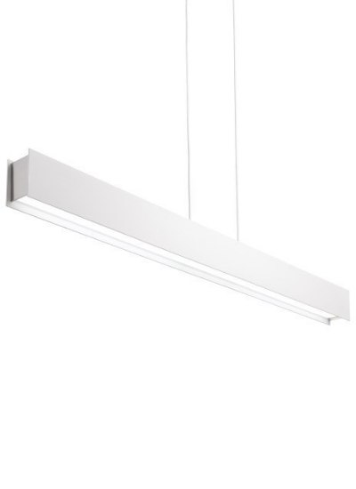 Picture of 40w Vandor LED 50 inch White Satin Nickel Linear Suspension Ceiling Light