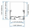 Picture of 78-3/4in Infina Set 41 Channel With Frosted Lens