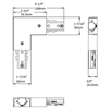 Picture of H Track White Adjustable I Or L Connector/Feed