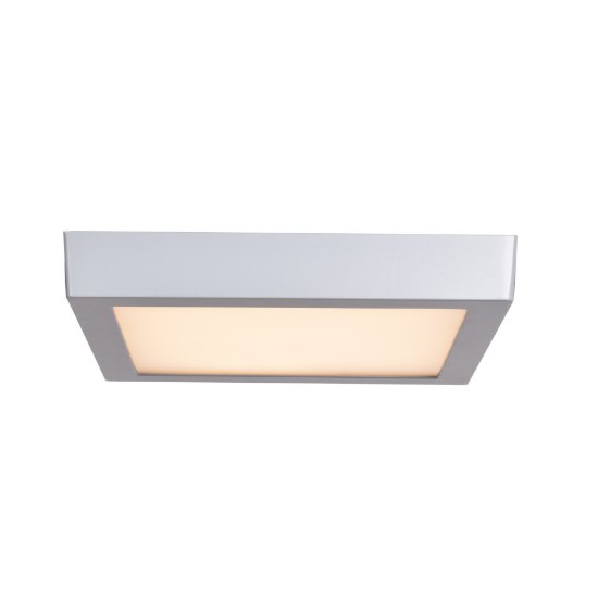 Picture of 16w 1280Lm Strike 2.0 Acrylic Silver Dimmable LED Damp Square Flush Mount