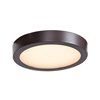 Picture of 16w 1280lm 30k Strike 2.0 SSL Dedicated LED Damp Location Bronze Acrylic Lens Dimmable Led Round Flush Mount