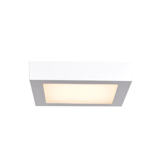 Picture of 12w 960lm 30k Strike 2.0 SSL Dedicated LED Damp Location White Acrylic Lens Dimmable Led Square Flush Mount