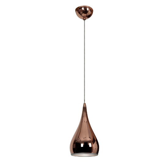 Foto para 75w 1100lm 27k Essence E-26 Incandescent Dry Location Rose Gold 1-Light Pendant (OA HT 130") (CAN 2.5"Ø4.5")