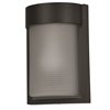 Picture of 60w 800lm 27k Destination E-26 Incandescent Black Ribbed Frosted Marine Grade Wet Location LED Bulkhead