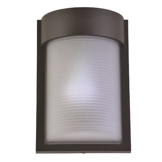 Picture of 60w 800lm 27k Destination E-26 Incandescent Bronze Ribbed Frosted Marine Grade Wet Location LED Bulkhead