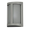 Foto para 60w 800lm 27k Pier E-26 Incandescent Satin Ribbed Frosted Marine Grade Wet Location LED Wall Fixture