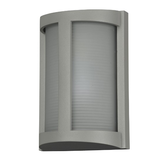 Picture of 60w 800lm 27k Pier E-26 Incandescent Satin Ribbed Frosted Marine Grade Wet Location LED Wall Fixture