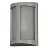 Picture of 60w 800lm 27k Pier E-26 Incandescent Satin Ribbed Frosted Marine Grade Wet Location LED Wall Fixture