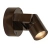 Picture of 5.5w 346lm 30k KO Dimmable GU-10 Replaceable LED Bronze Clear Marine Grade Wet Location LED Spotlight (CAN 1.5")