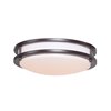 Picture of 13w 900lm 27k Solero GU-24 Flourescent Damp Location Bronze Acrylic Lens 1-Light Flush Mount