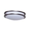 Picture of 13w 900lm 27k Solero GU-24 Flourescent Damp Location Bronze Acrylic Lens 1-Light Flush Mount