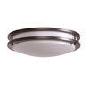 Picture of 13w (2 x 6.5) 1800lm 27k Solero GU-24 Flourescent Damp Location Bronze Acrylic Lens 2-Light Flush Mount