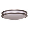 Picture of 13w (3 x 4.33333) 2700lm 27k Solero GU-24 Flourescent Damp Location Bronze Acrylic Lens 3-Light Flush Mount