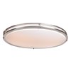 Picture of 40w 2945lm 30k Solero Oval Dimmable SSL Dedicated LED Damp Location Bronze Acrylic Lens Oval Flush Mount