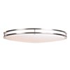 Picture of 40w 2945lm 30k Solero Oval Dimmable SSL Dedicated LED Damp Location Brushed Steel Acrylic Lens Oval Flush Mount