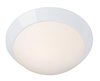 Picture of 10w (2 x 5) 1600lm 30k Cobalt E-26 Replaceable LED Damp Location White Opal Dimmable LED Flush Mount 4"Ø13" (CAN 1.5")