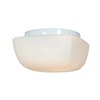 Foto para 9w (2 x 4.5) 1600lm 30k Vega E-26 Replaceable LED Damp Location White Opal Dimmable LED Flush Mount