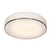 Picture of 10w (3 x 3.33333) 2400lm 30k Aero E-26 Replaceable LED Damp Location Chrome Opal Dimmable LED Flush Mount 4.4"Ø19.5" (CAN 0.5")