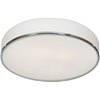 Picture of 10w (4 x 2.5) 3200lm 30k Aero E-26 Replaceable LED Damp Location Chrome Opal Dimmable LED Flush Mount (CAN 0.5")