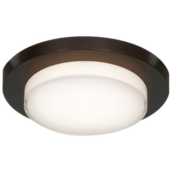 Picture of 12w 960lm 30k Link Plus SSL Dedicated LED Damp Location Bronze Acrylic Lens Dimmable LED Flush Mount