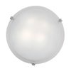 Foto para 10w (3 x 3.33333) 2400lm 30k Mona E-26 Replaceable LED Dry Location Chrome White Dimmable LED Flush Mount