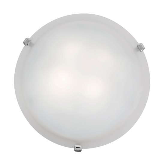 Picture of 10w (3 x 3.33333) 2400lm 30k Mona E-26 Replaceable LED Dry Location Chrome White Dimmable LED Flush Mount