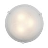 Picture of 10w (3 x 3.33333) 2400lm 30k Mona E-26 Replaceable LED Dry Location White Alabaster Dimmable LED Flush Mount