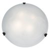 Foto para 10w (4 x 2.5) 3200lm 30k Mona E-26 Replaceable LED Dry Location Rust Alabaster Dimmable LED Flush Mount