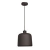 Foto para 60w 800lm 27k Nostalgia E-26 Incandescent Dry Location Matte Black Matte Gold 1-Light Pendant 10.5"Ø10" (OA HT 131")