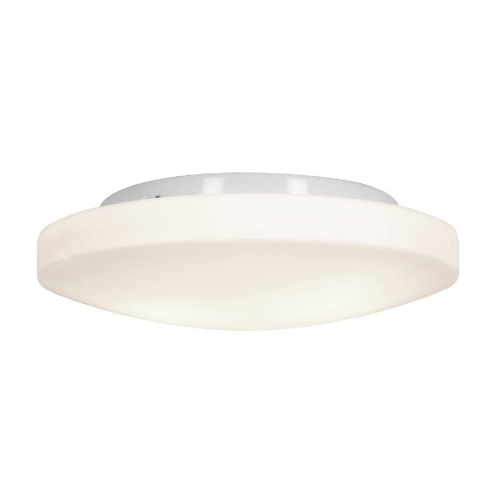 Picture of 10w (3 x 3.33333) 2400lm 30k Orion E-26 Replaceable LED Damp Location White Opal Dimmable LED Flush Mount 4"Ø13.25" (CAN 1")