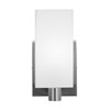 Picture of 10w 800lm 30k Archi E-26 Replaceable LED Damp Location Brushed Steel Opal Dimmable LED Wall & Vanity (CAN 5.9"x4.75"x0.9")