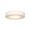 Picture of 10w 800lm 30k Altum E-26 Replaceable LED Damp Location White Opal Dimmable LED OPL Glass Flush Mount