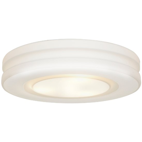 Picture of 10w (3 x 3.33333) 2400lm 30k Altum E-26 Replaceable LED Damp Location White Opal Dimmable LED Flush Mount 3.9"Ø19.5" (CAN 0.6")