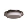 Picture of 8.5w 600lm 30k Bellagio SSL Dedicated LED Damp Location Opal Glass Smoke Dimmable LED Flush Mount