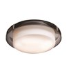 Picture of 8.5w 600lm 30k Bellagio SSL Dedicated LED Damp Location Opal Glass Smoke Dimmable LED Flush Mount