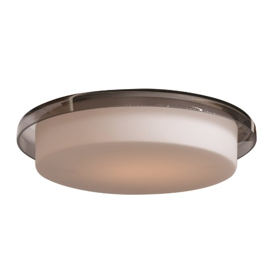 Foto para 9.5w 800lm 30k Bellagio SSL Dedicated LED Damp Location Opal Glass Smoke Dimmable LED Flush Mount