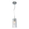 Foto para 11w 800lm 30k Proteus E-26 Replaceable LED Dry Location Brushed Steel Frosted Clear Dimmable LED Cable Suspended Pendant (OA HT 125") (CAN 0.25")